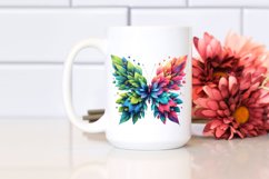 Vibrant Butterfly with Flowers PNG Product Image 2