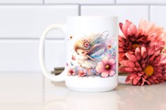 Colorful Watercolor Cute Fairy Petals in Wind Clipart Product Image 2
