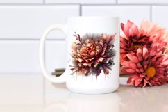 Watercolor Glossy Carnation Clipart Product Image 2