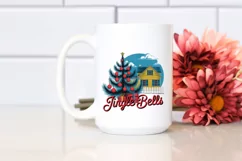 Retro Jingle Bells Christmas Png Product Image 2