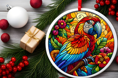 Round Christmass Ornament PNG Product Image 2