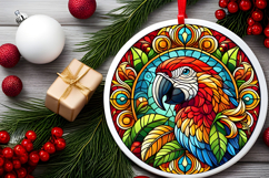 Round Christmass Ornament PNG Product Image 2