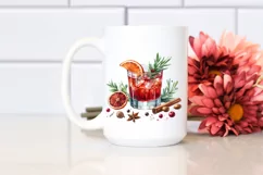 Watercolor Negroni Clipart Product Image 2