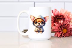 Expressive Chihuahua with Raincoat PNG Product Image 2