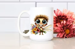 Baby Dragonfly Eyes Watercolor Clipart Product Image 2