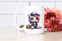 Pastel Baby Unicorn Mechanic Clipart Product Image 2