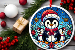 Round Christmass Ornament PNG Product Image 2