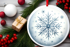 Round Christmass Ornament PNG Product Image 2