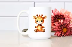 Colorful Baby Giraffe | Sublimation | Clipart Product Image 2