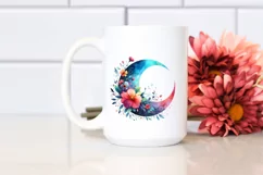 Vibrant Whimsical Moon Clipart, High-Quality PNG Product Image 2