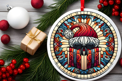 Round Christmass Ornament PNG Product Image 2