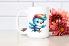 Happy Baby Bird with Jeans PNG Product Image 2