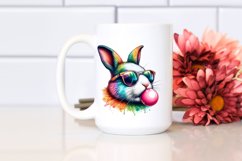 Colorful Rabbit Portrait | Sublimation | Clipart Product Image 2