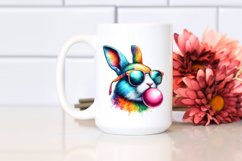 Colorful Rabbit Portrait | Sublimation | Clipart Product Image 2