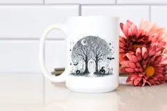 a Washed Watercolor Style Simplistic Halloween PNG Product Image 2
