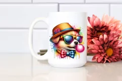 Colorful Puppy Portrait | Sublimation | Clipart Product Image 2