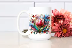 Watercolor Luxury Flower Splash Clipart Product Image 2