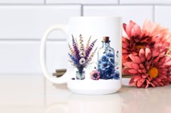 Abstract Bottle Delphinium Clipart Product Image 2