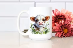 Cute Baby Highland Cow | Clipart Product Image 2