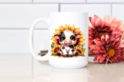 Funny Cute Baby Cow | Sublimation | Clipart Product Image 2