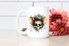Skull with Hair Jerry Mouse PNG Product Image 2