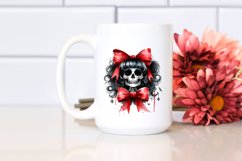 Creepy Witch with Coquette Bow, PNG Product Image 2