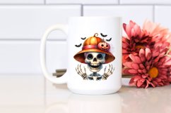 Funny Halloween Skull | Sublimation | Clipart Product Image 2