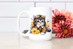 Colorful Watercolor Baby Kitten Product Image 2
