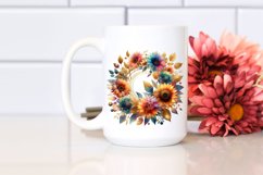 Colorfull Sunflower Round Frame Filled Product Image 2