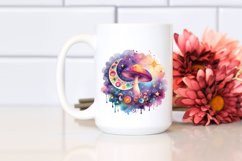 colorfull Magical Celestial Watercolor Clipart Product Image 2