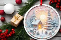 Christmas Scene with Molten Candy PNG Product Image 2