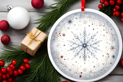 Round Christmass Ornament PNG Product Image 2