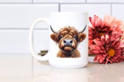 Disrespectful Cow Portrait Highland | Sublimation | Clipart Product Image 2
