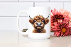 Disrespectful Cow Portrait Highland | Sublimation | Clipart Product Image 2