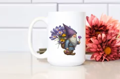 bouquet Small Gnome Digital Painting Clipart Product Image 2