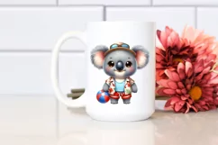 Cute Baby Koala with Big Eyes Beach Clipart Product Image 2