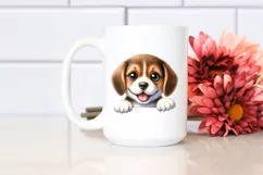 Cute Baby Beagle Sticker | Sublimation | Clipart Product Image 2