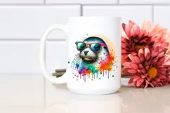 Quirky Colorful Sunglasses Art | Sublimation | Clipart Product Image 2