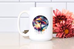 Magical Celestial Mushroom | Sublimation | Clipart Product Image 2