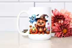 Funny Halloween Watercolor Clipart Product Image 2