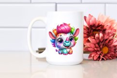 Colorful Baby Rhino Clipart Product Image 2