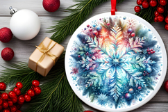 Round Christmass Ornament PNG Product Image 2
