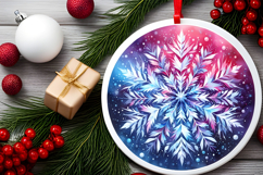 Round Christmass Ornament PNG Product Image 2