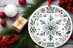 Round Christmas Ornament Sublimation|Clipart Product Image 2