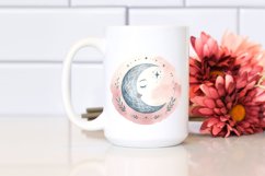 Simple Washed Retro Whimsical Moon Product Image 2