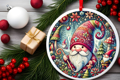 Round Christmass Ornament PNG Product Image 2