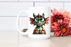 Funny Dragon with es Clipart PNG Product Image 2