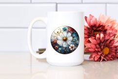 Stained Golden Cosmos | Sublimation | Clipart Product Image 2