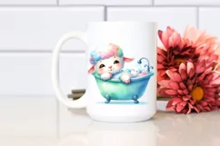 Colorful Watercolor Baby Lamb Product Image 2