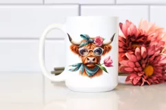 Funny Cow with Fancy es Clipart Product Image 2